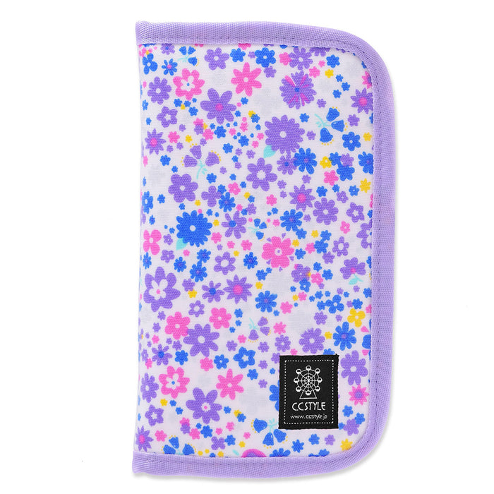 Carving knife case (case only) Airy shower with flower pattern (lavender) 