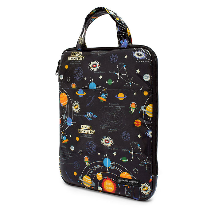 Tablet PC Case (11 inch) Solar System Planets and Cosmo Planetarium (Black)