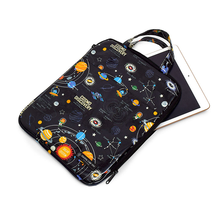 Tablet PC Case (11 inch) Solar System Planets and Cosmo Planetarium (Black)