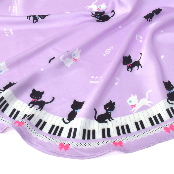 キッズヒジャブ Cat & Piano