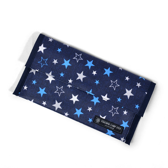 [SALE: 30% OFF] Antibacterial Mask Case Double Pocket (for Mobile) Brilliant Star (Navy) 