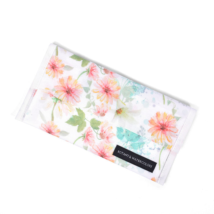 Antibacterial Mask Case Double Pocket (for Mobile) Pastel Floral 