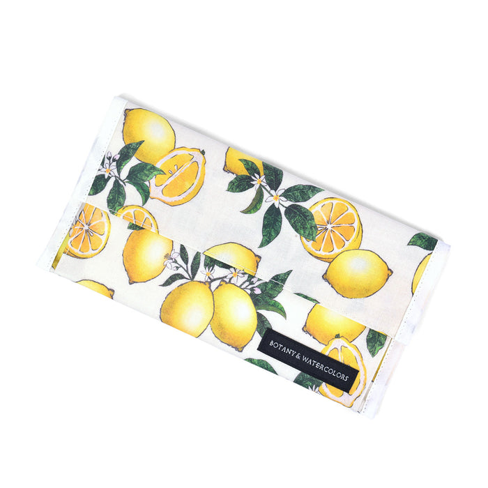 Antibacterial Mask Case Double Pocket (for Mobile) Citrus Lemon 