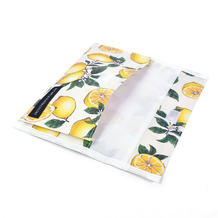 Antibacterial Mask Case Double Pocket (for Mobile) Citrus Lemon 