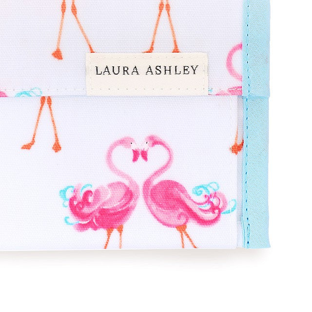 【サマーセール：45%OFF】 LAURA ASHLEY 抗菌マスクケース ダブルポケット Pretty Flamingo