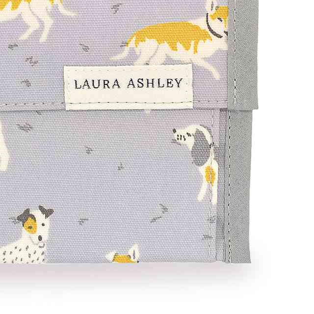 LAURA ASHLEY Antibacterial Mask Case Double Pocket DOGS 