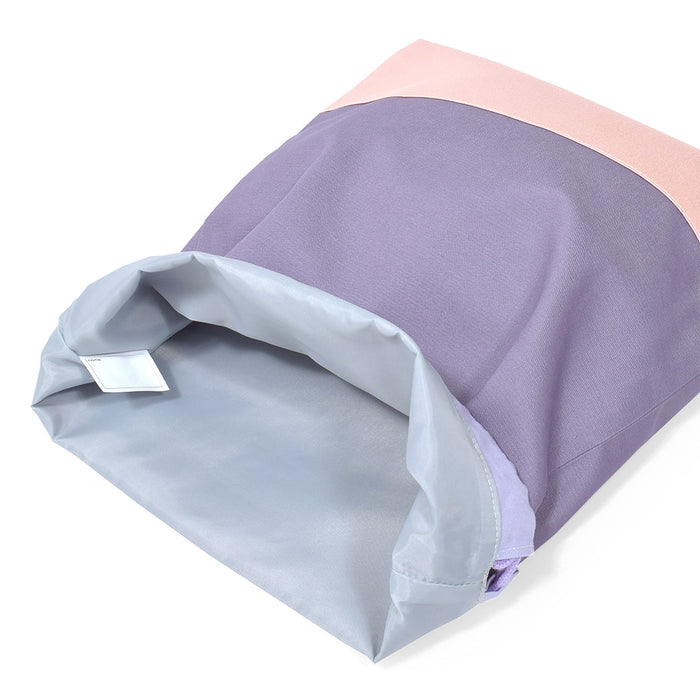 [SALE: 60% OFF] Antivirus/Antibacterial Drawstring Large Gymnastics Bag (With Antibacterial Lining) Purple x Pink 