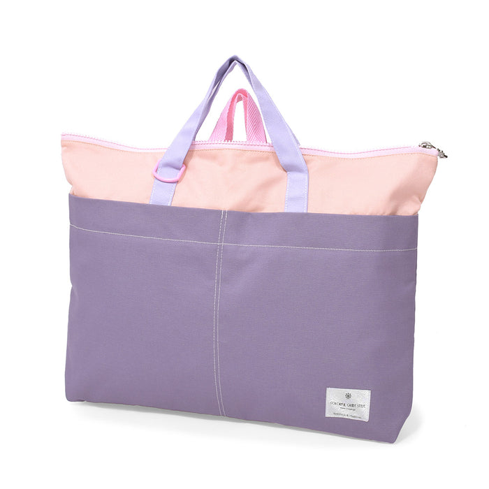 [SALE: 60% OFF] Antivirus/Antibacterial Lesson Bag (with Zipper) Purple x Pink 