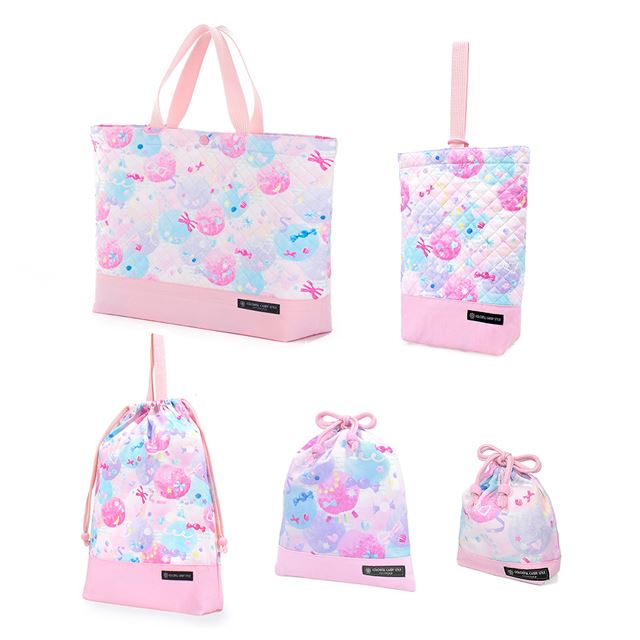 Kindergarten entrance series 5-piece set with safety gusset Fluffy cute candy pop 