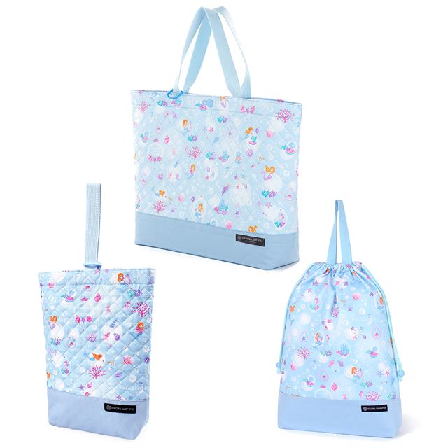 Kindergarten Entrance Series Bag/Pouch 3-Piece Set Mermaid and the