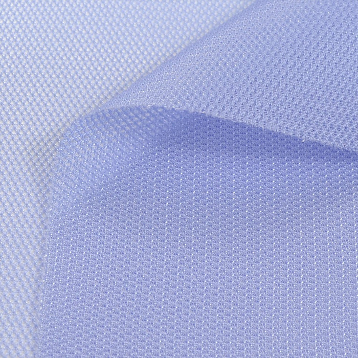Yu-packet nylon mesh/light blue (hard type) mesh fabric 