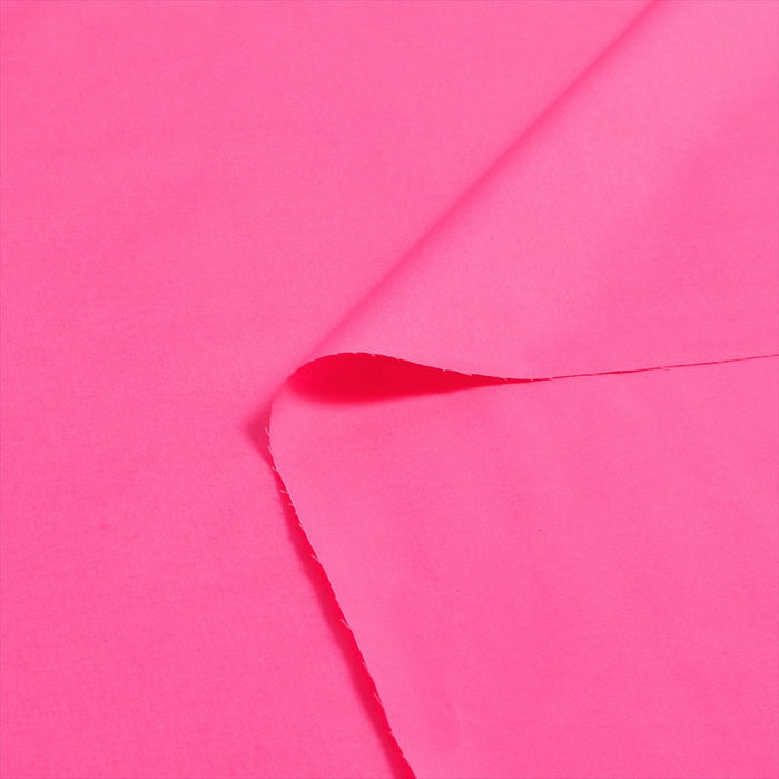 Yu-Packet [Order from manufacturer] Plain broadcloth shocking pink broadcloth fabric 