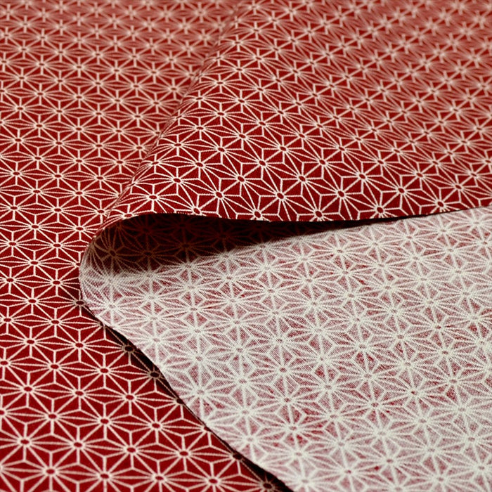 Yu-packet hemp leaf red sheeting fabric 
