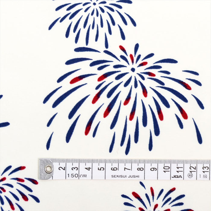 Yu-Packet Fireworks/White Sheeting Fabric 