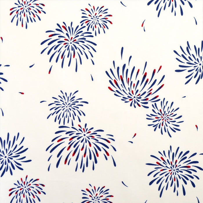 Yu-Packet Fireworks/White Sheeting Fabric 