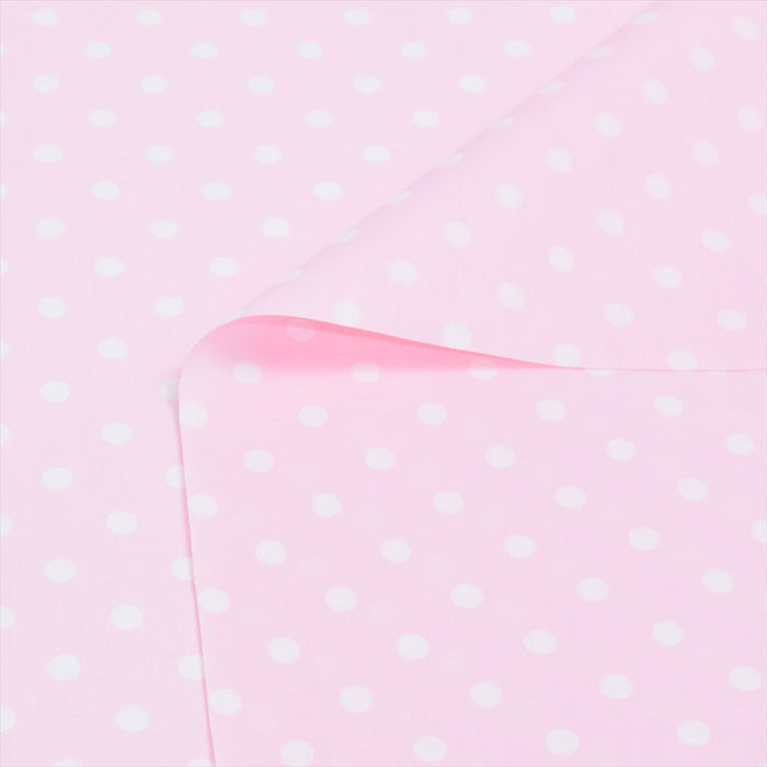 Yu-Packet Polka Dot Pink Broad Fabric 
