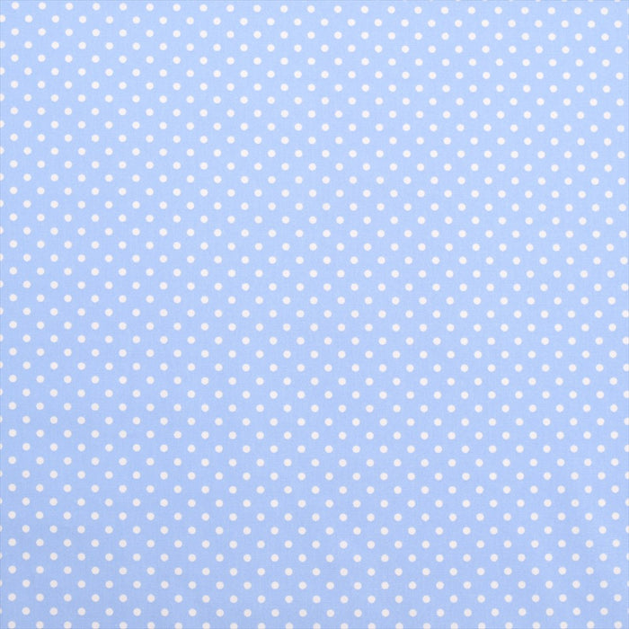 Yu-packet Polka dots (white dots on light blue ground) Oxford fabric 
