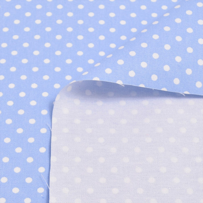Yu-packet Polka dots (white dots on light blue ground) Oxford fabric 