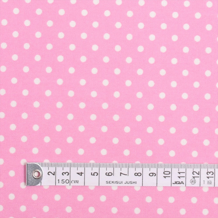 Yu-packet Polka dots (white dots on pink ground) Oxford fabric 