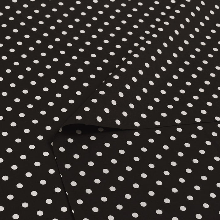 Yu-Packet Polka Dot/Black Broad Fabric 