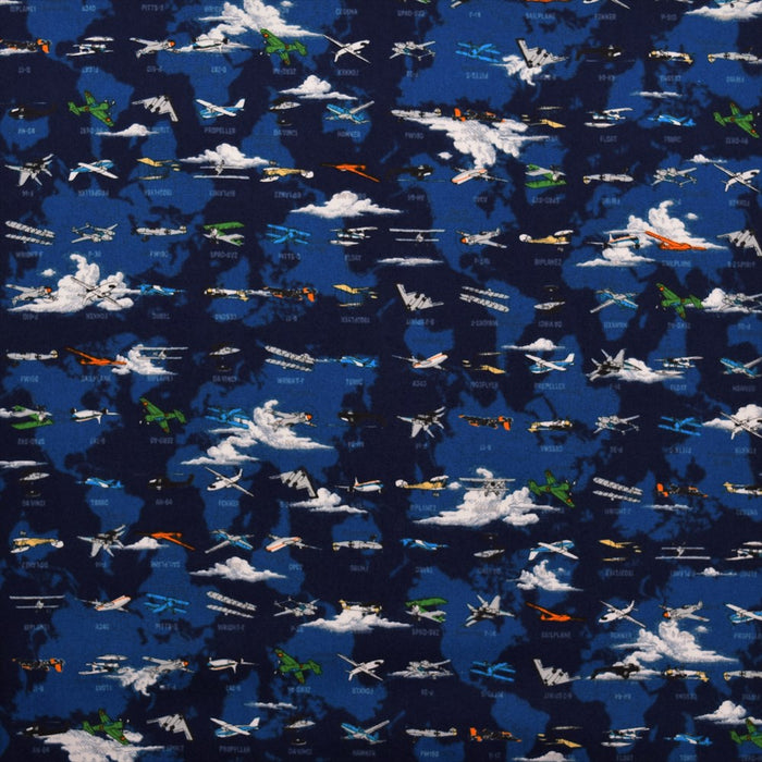 Yu-Packet Airplane encyclopedia flying around the world (Navy) Oxford fabric 