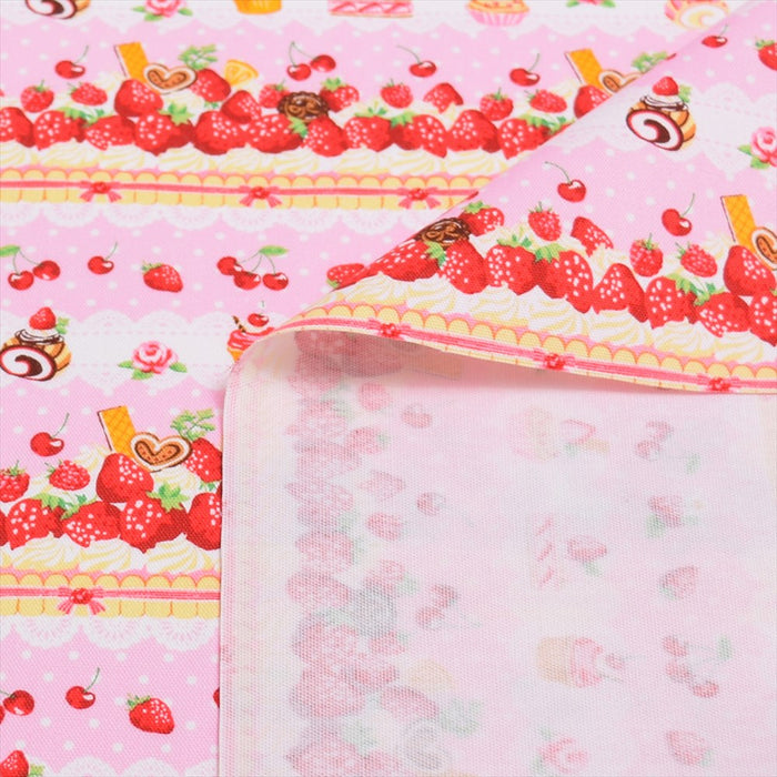 Yu-Packet Tokimeki Sweets Candy Time (Pink) Oxford fabric 