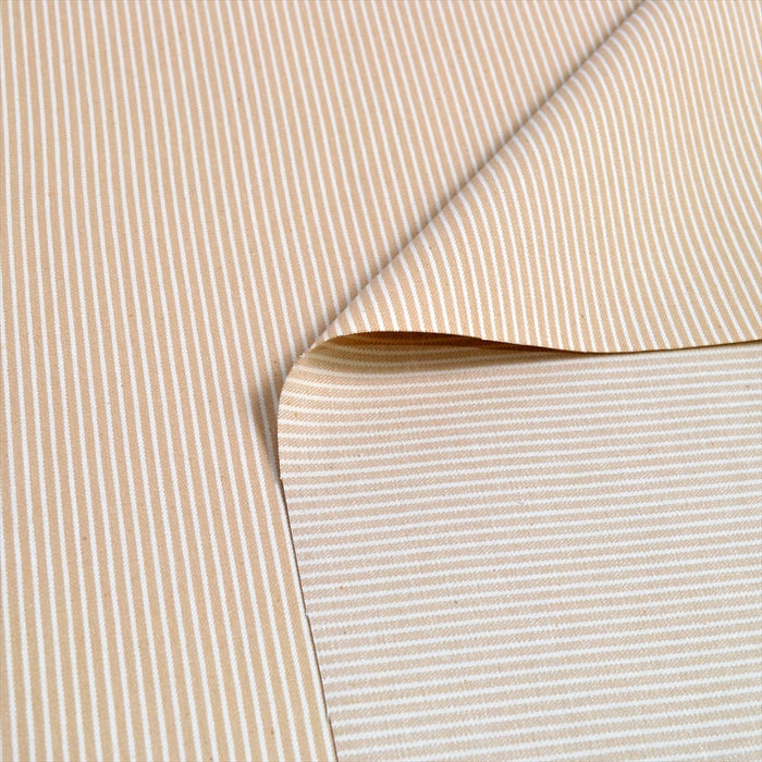 Hickory Stripe Beige Hickory Fabric 