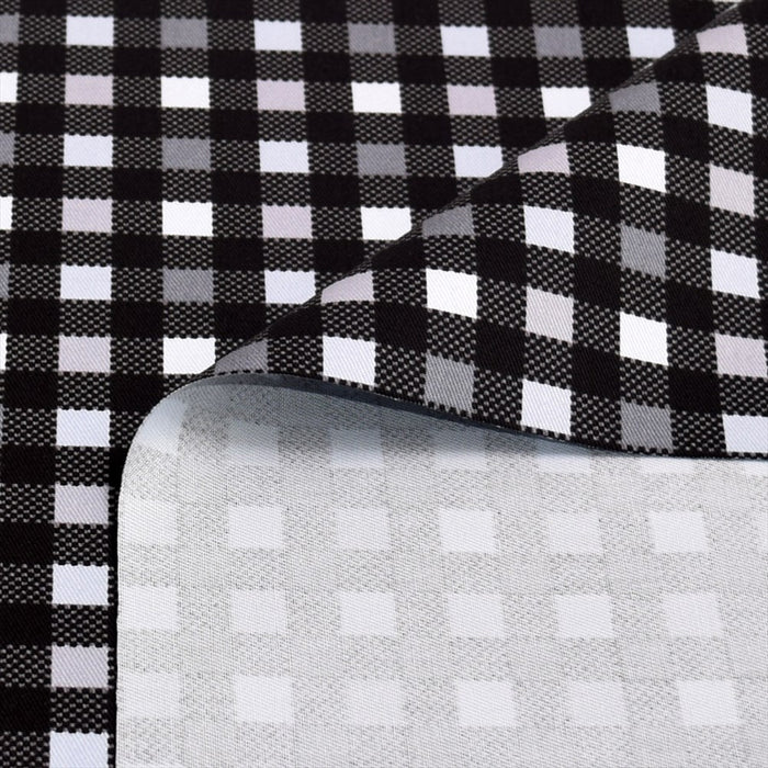 Yu-Packet Monochrome Check Twill Fabric 