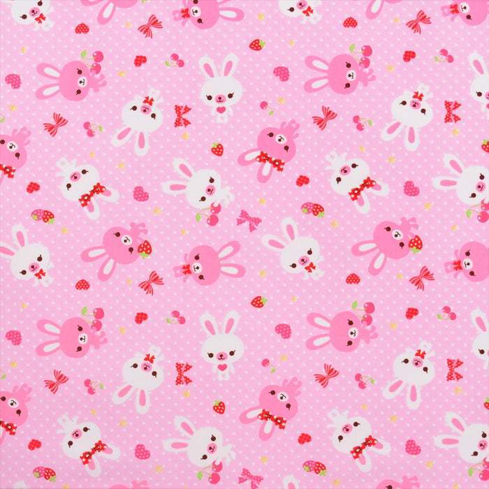 Yu-Packet Happy Bunny Friend Bunny (polka dot pink) Oxford cloth 