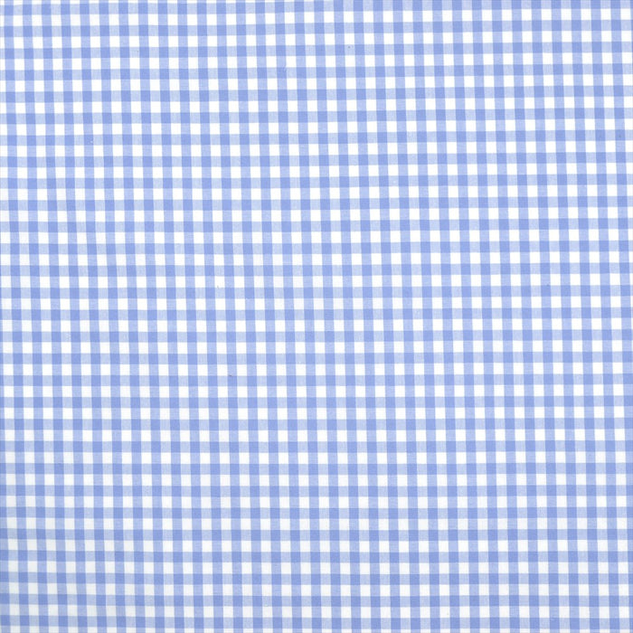 Yu-Packet [Order from manufacturer] Gingham Sky (polycotton) Mixed weave fabric 