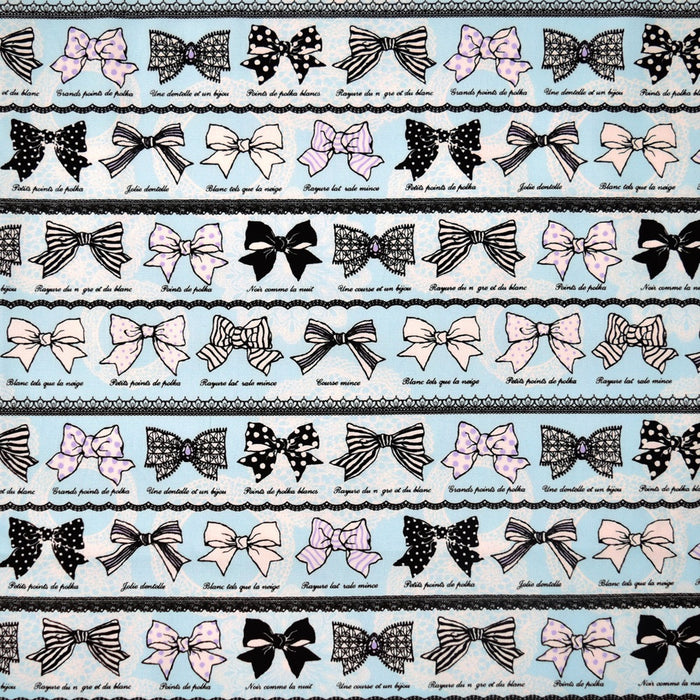 Yu-packet elegant ribbon dress code (light blue) Oxford fabric 