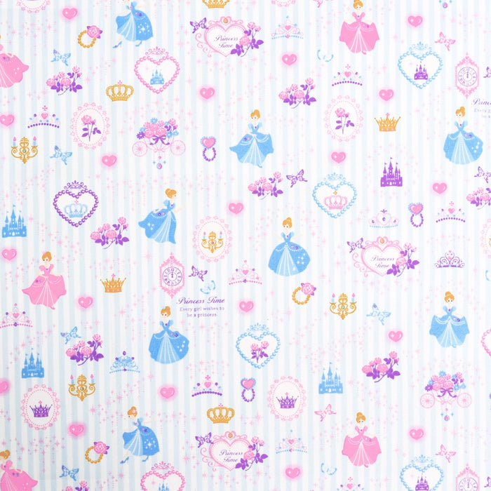Yu-packet Powder room colored with princess dress (stripe) Oxford fabric