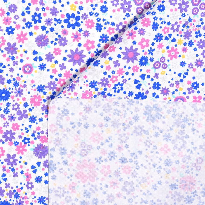 Yu-packet flower pattern airy shower (lavender) ox fabric 