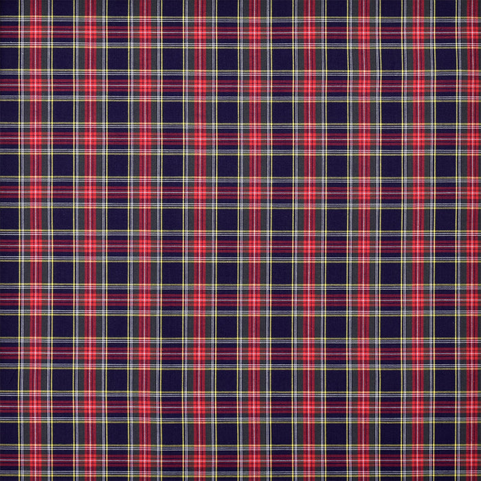 Yu-packet traditional tartan navy red broad fabric 