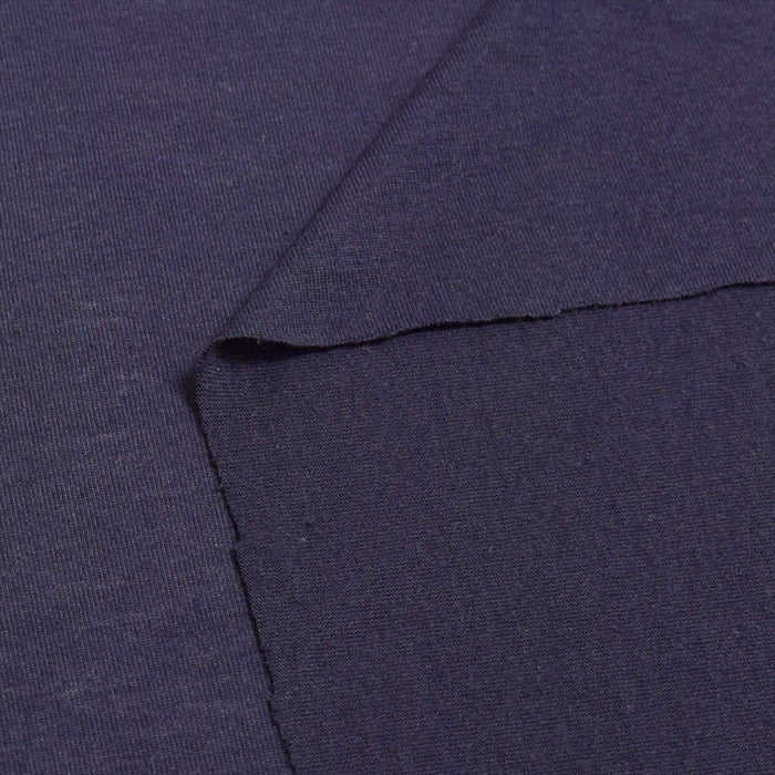 Yu-packet plain/navy 30 jersey fabric 