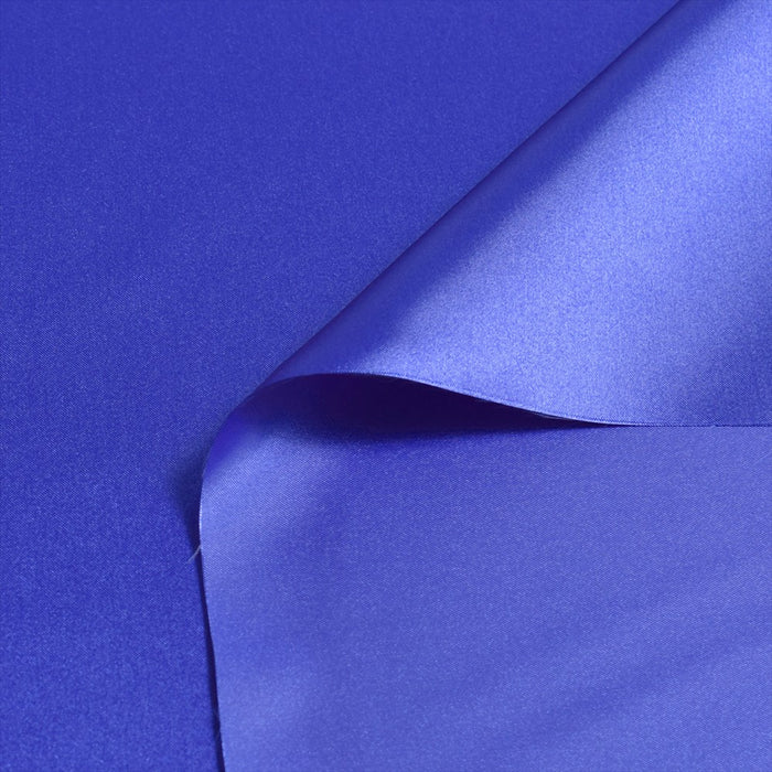 Yu-Packet Satin Blue Satin Fabric 