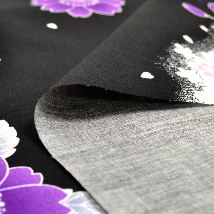 Yu-Packet Flowing cherry blossom purple Broad fabric 