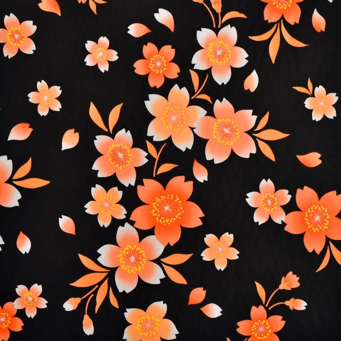 Yu-Packet Beautiful Sakura/Orange Broad Fabric 