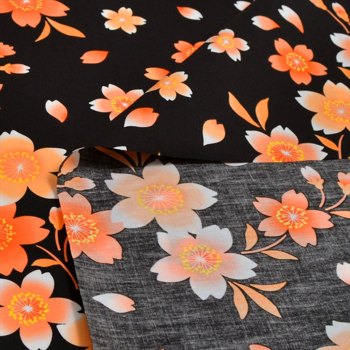 Yu-Packet Beautiful Sakura/Orange Broad Fabric 