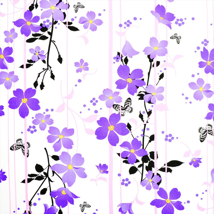 Yu-Packet Nagarehana Mizuki/Purple Broad Fabric 
