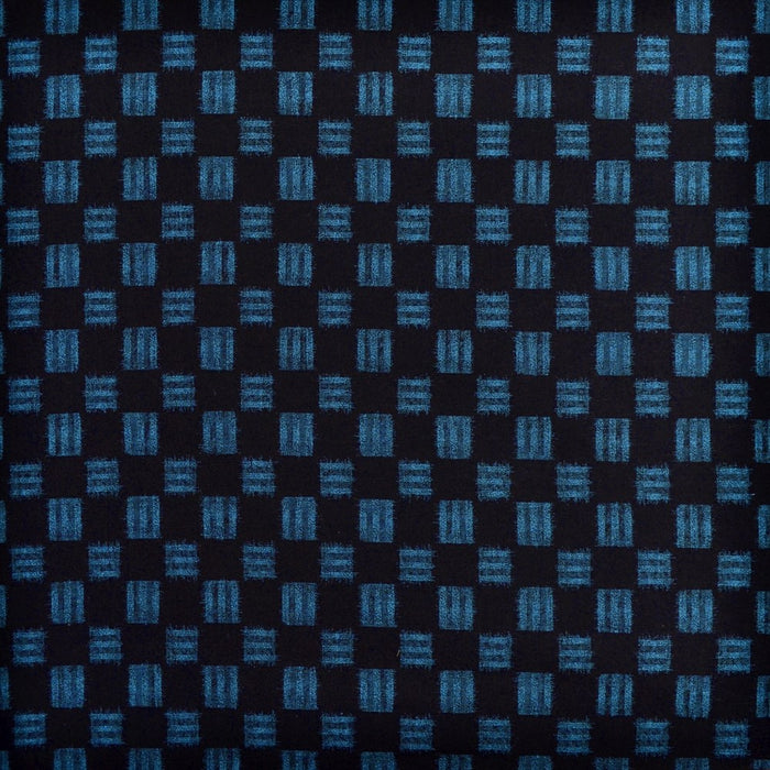 Yu-Packet Ichimatsu Kasuri Sheeting Fabric 