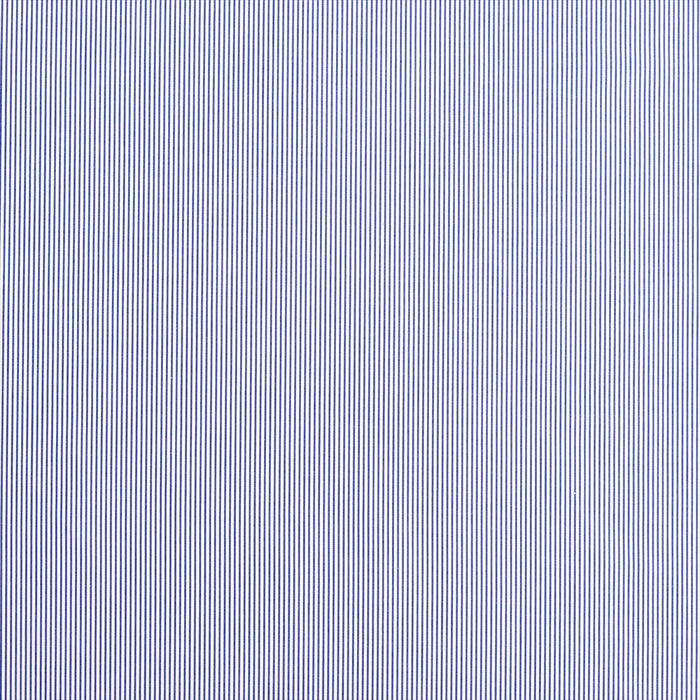 Yu-Packet [Order from manufacturer] Super long cotton yarn-dyed broadcloth, white x blue stripe thin 50 yarn-dyed broadcloth fabric 