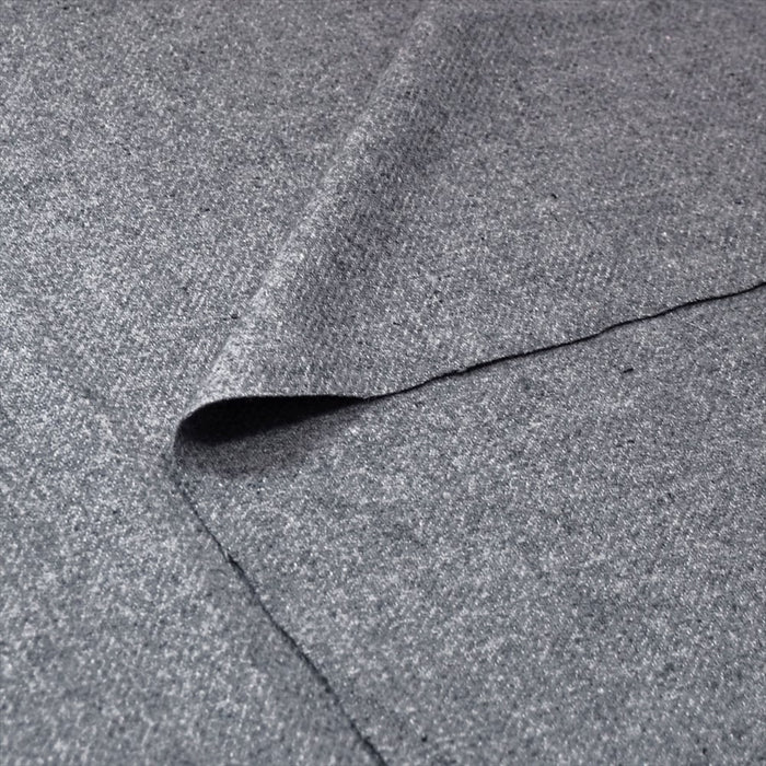 Wool Melange / Dark Gray Wool Melange Fabric 