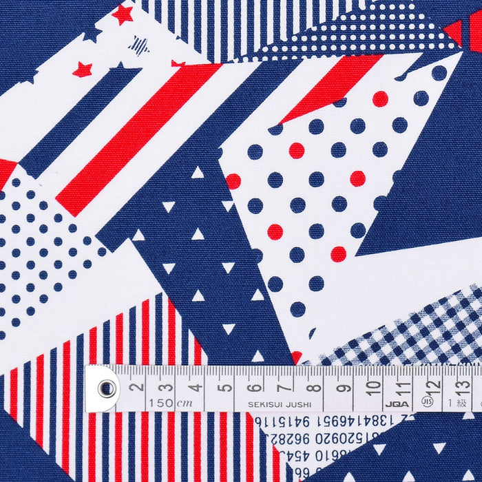 Yu-Packet Tricolor Collage Ox Fabric 