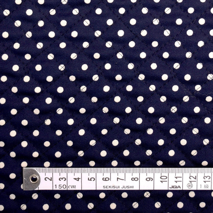 Polka dot/navy blue quilting fabric 