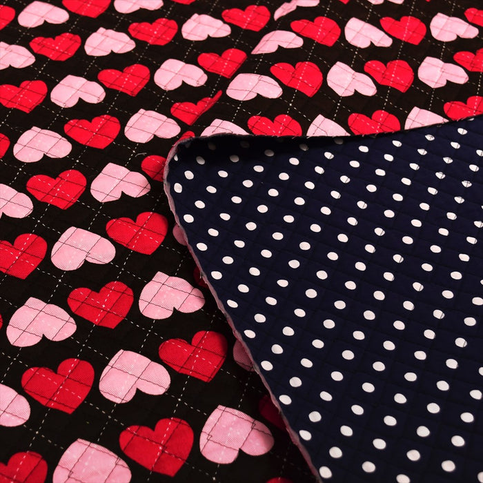 heart argyle quilting fabric 