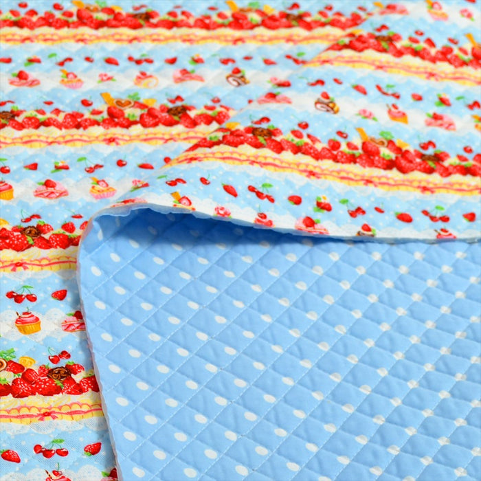 Tokimeki sweets candy time (light blue) quilting fabric 