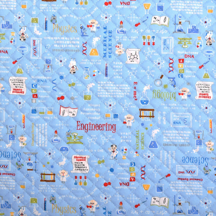 Aim to be a doctor or a scientist My dream (light blue) quilting fabric 