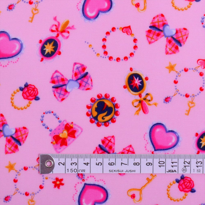 Little Lady Glitter Accessory (Pink) Laminated 0.2mm Fabric 