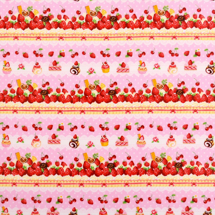 Tokimeki Sweets Candy Time (Pink) Laminated 0.2mm Fabric 